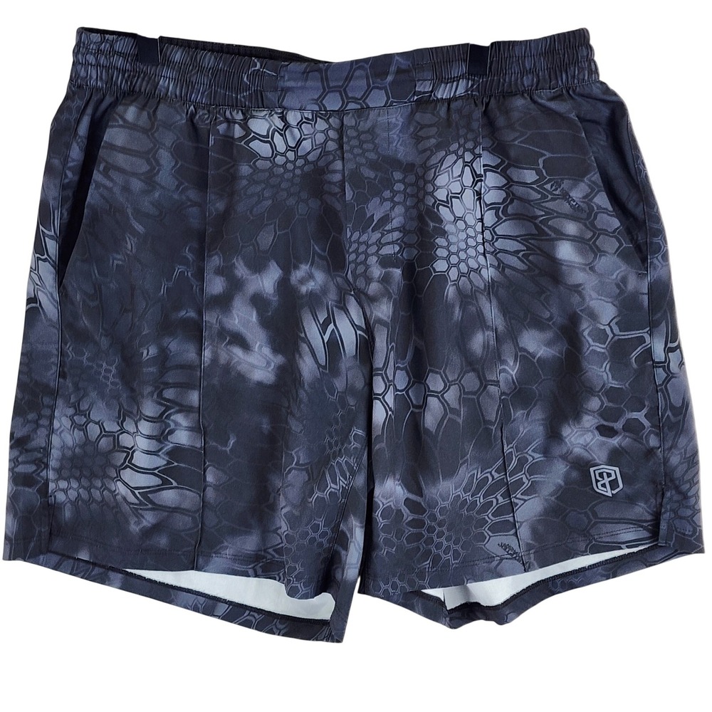 Born Primitive Kryptek Typhon Athletic Shorts Mens M Black Camo Gym Tactical